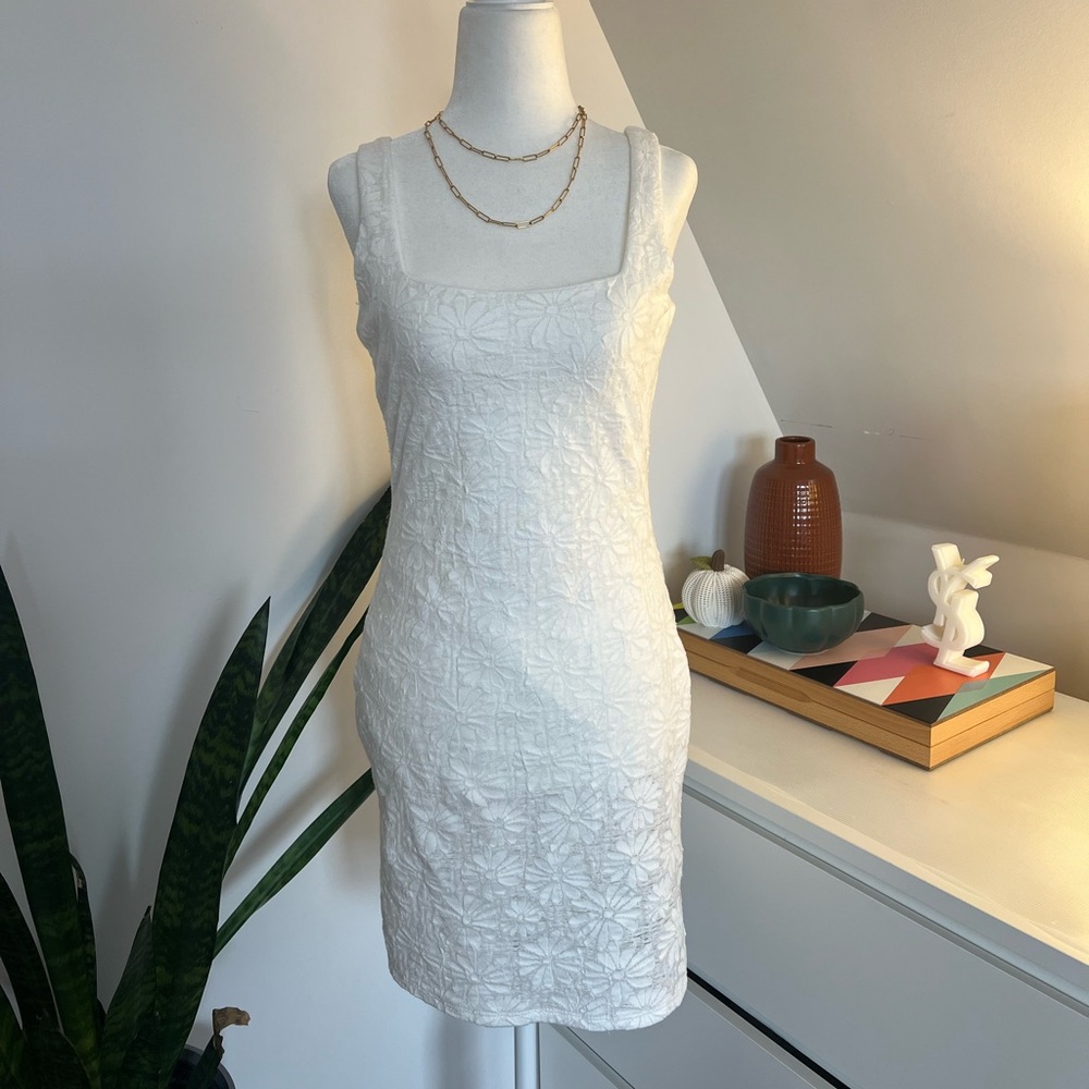 SAGE white mini dress